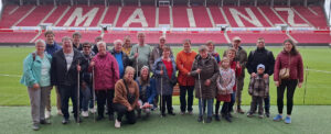 Gruppenfoto in der Mewa Arena in Mainz