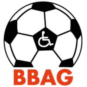 Die Abbildung zeigt das Logo der BundesBehindertenfan- ArbeitsGemeinschaft e.V.